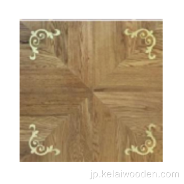 黒クルミ銅寄木細工の設計された木製の床